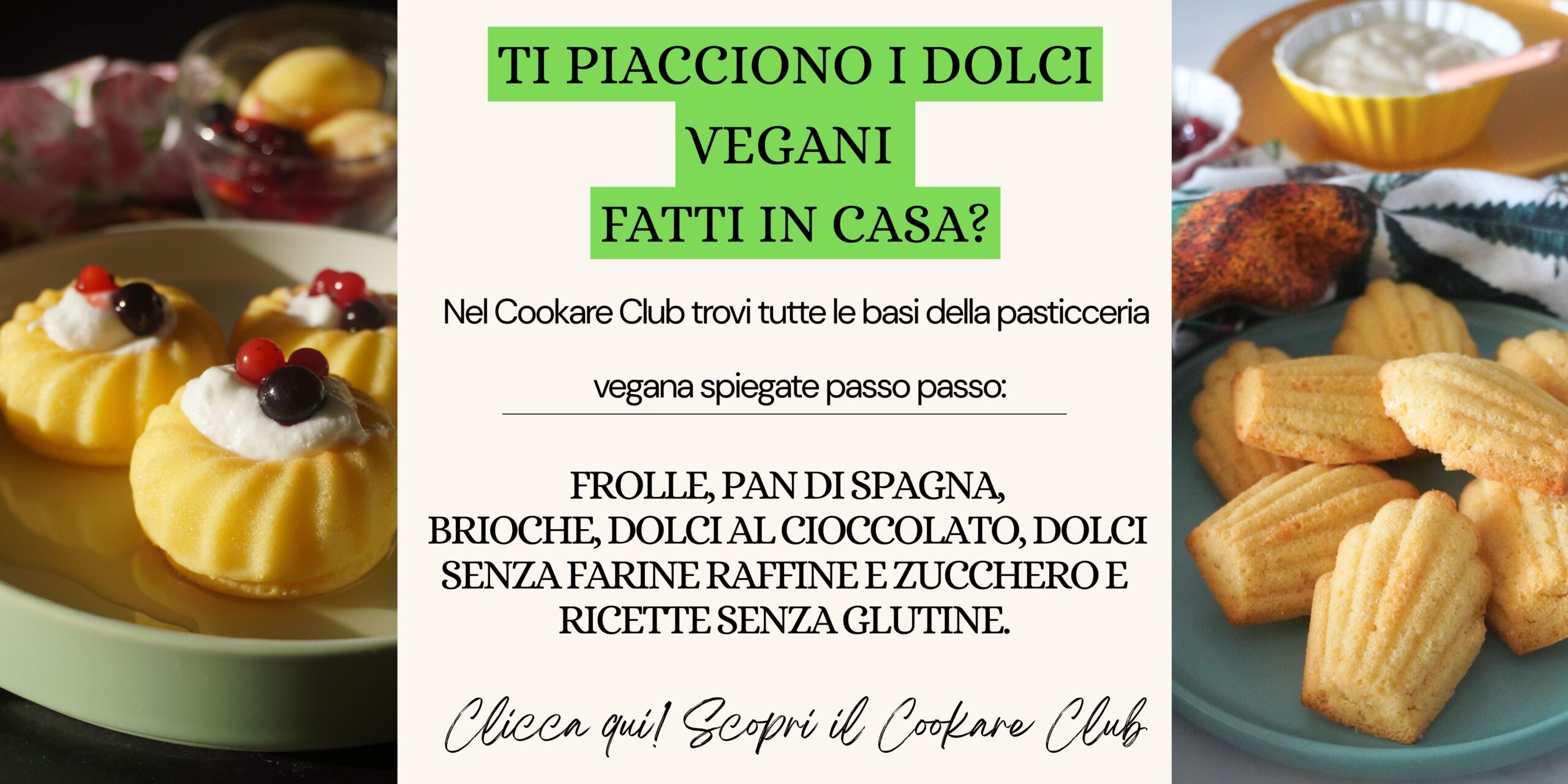 Banner Dolci Vegani Banner Dolci Vegani